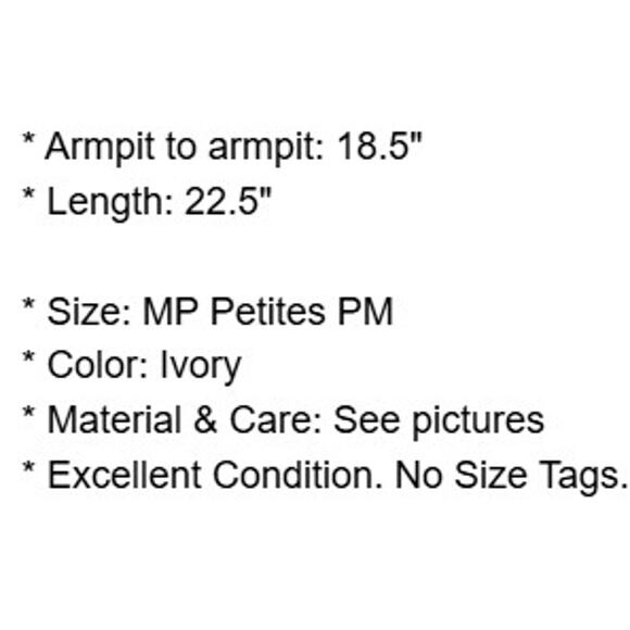 Talbots Sweater Petites MP PM Ivory Cardigan Sequins Buttons V neck Neutral - Picture 4 of 12